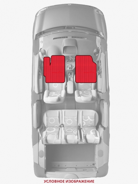 ЭВА коврики «Queen Lux» передние для Volkswagen CrossPolo