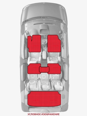 ЭВА коврики «Queen Lux» комплект для Volkswagen CrossPolo